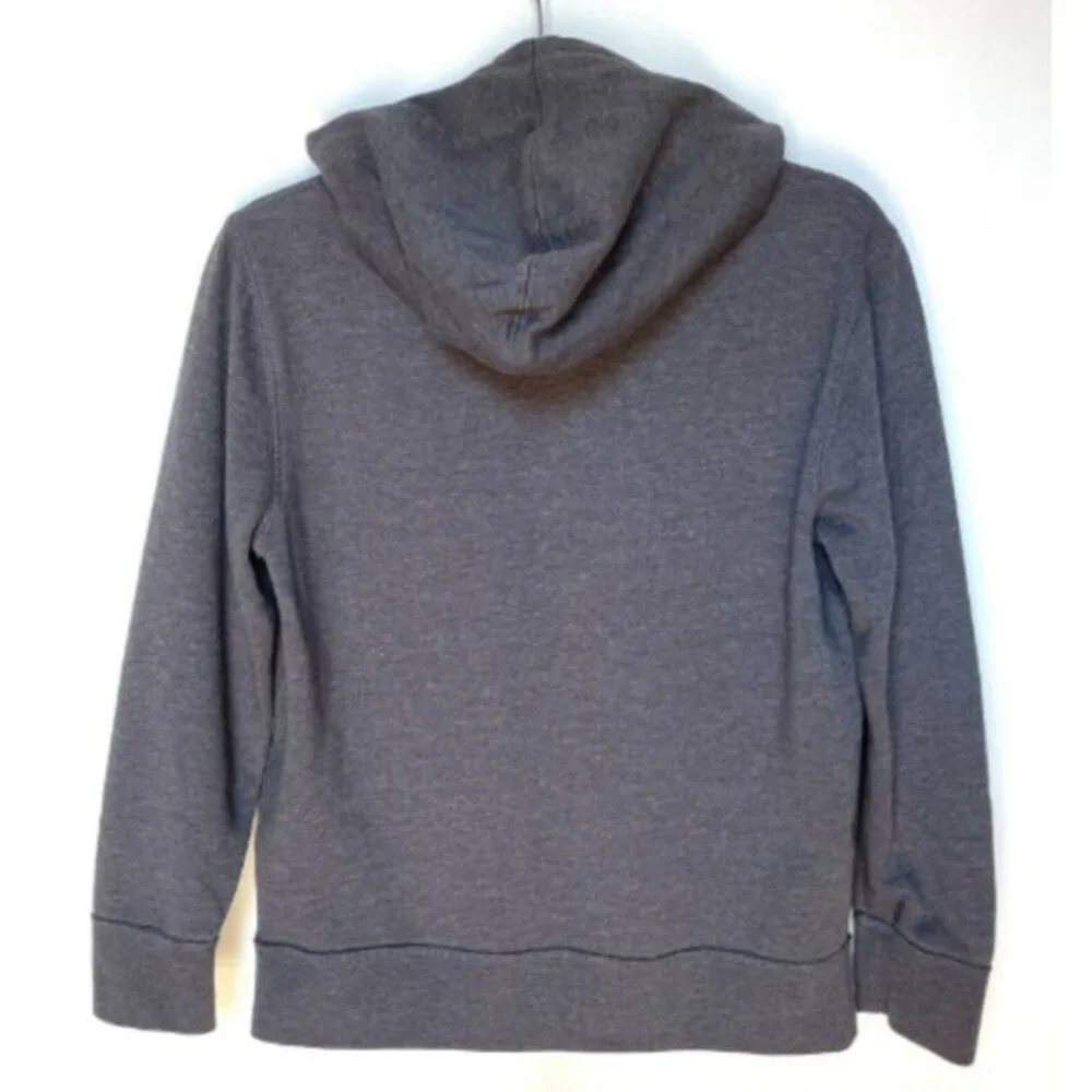 GAP Kids Worldwide Hoodie Gray Spellout Pullover Youth XL Fleece‎